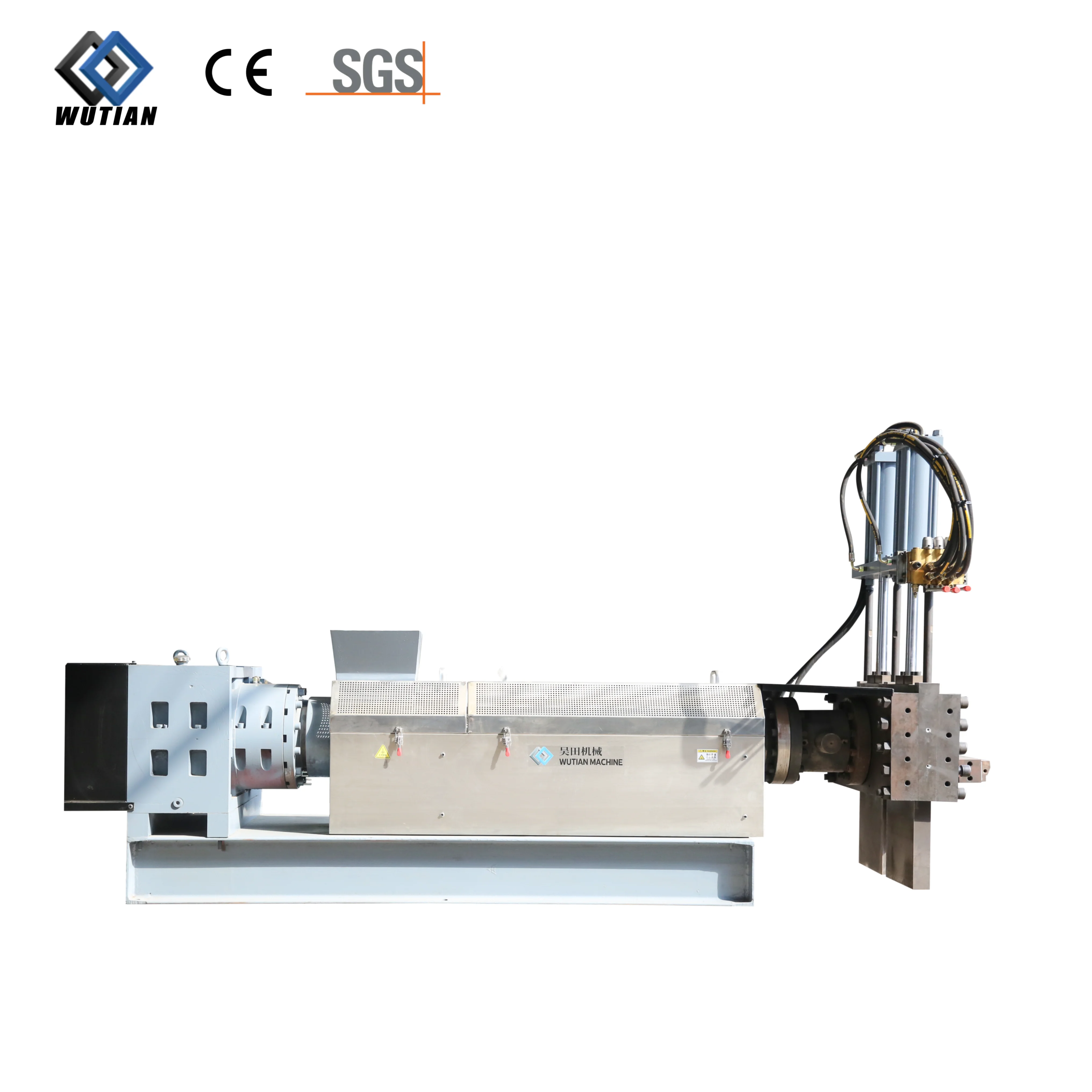 Plastic Recycling PP LDPE Two Stage Single Screw Granulating Extruder Line Automatic Plastic Recycling Machine LDPE washing line