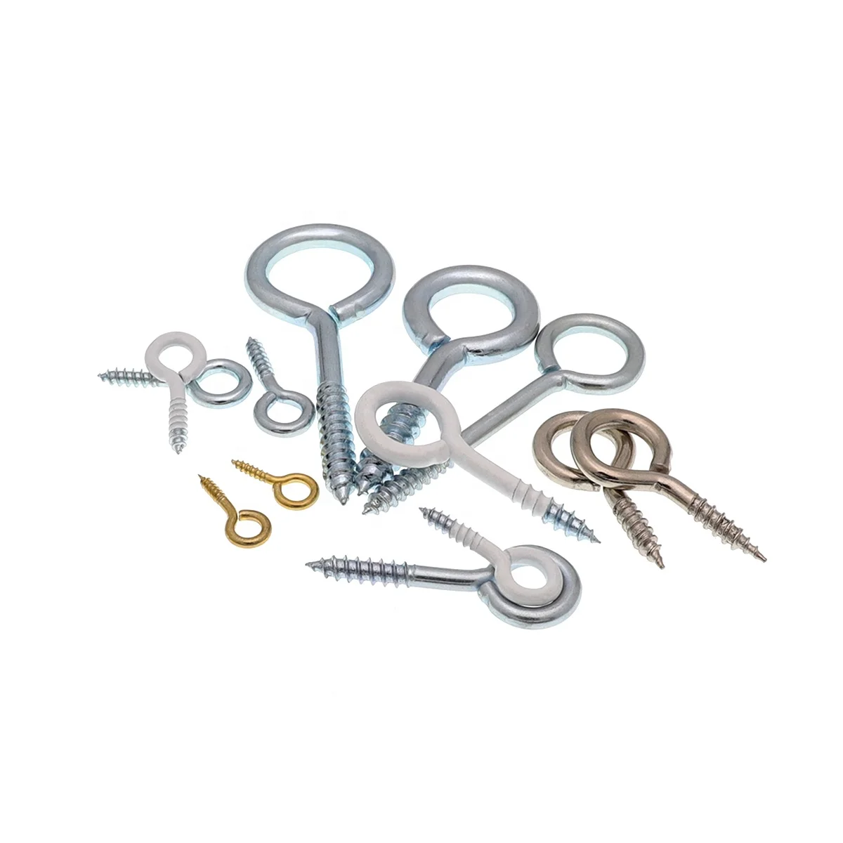 Hot sale ring galvanized metal stainless steel closed eye hook screw