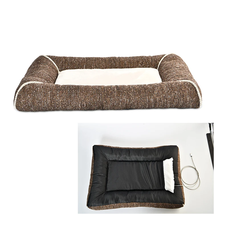 Pet Warm Removable Cover Bed Dog Heating Bed Thermo Heated Cat Bed With USB Charging
