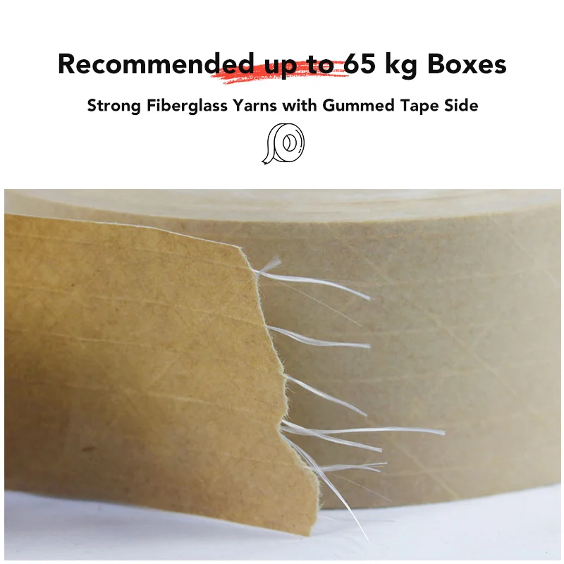 Bio-degradable TapeZ water activated kraft paper gummed tape