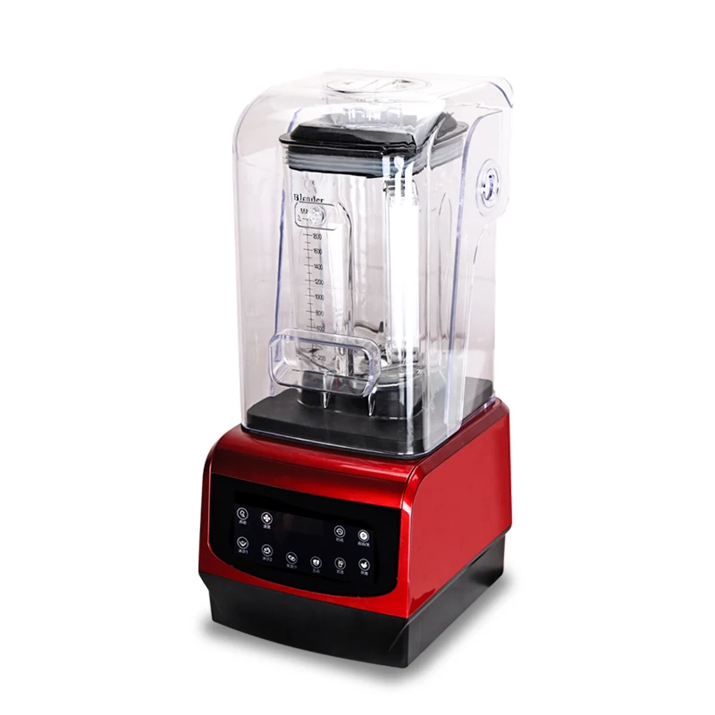 2200W  Commercial heavy duty Blender And Mixer Orange Fruit Juicer Smoothie blender machine With Sound Enclosure