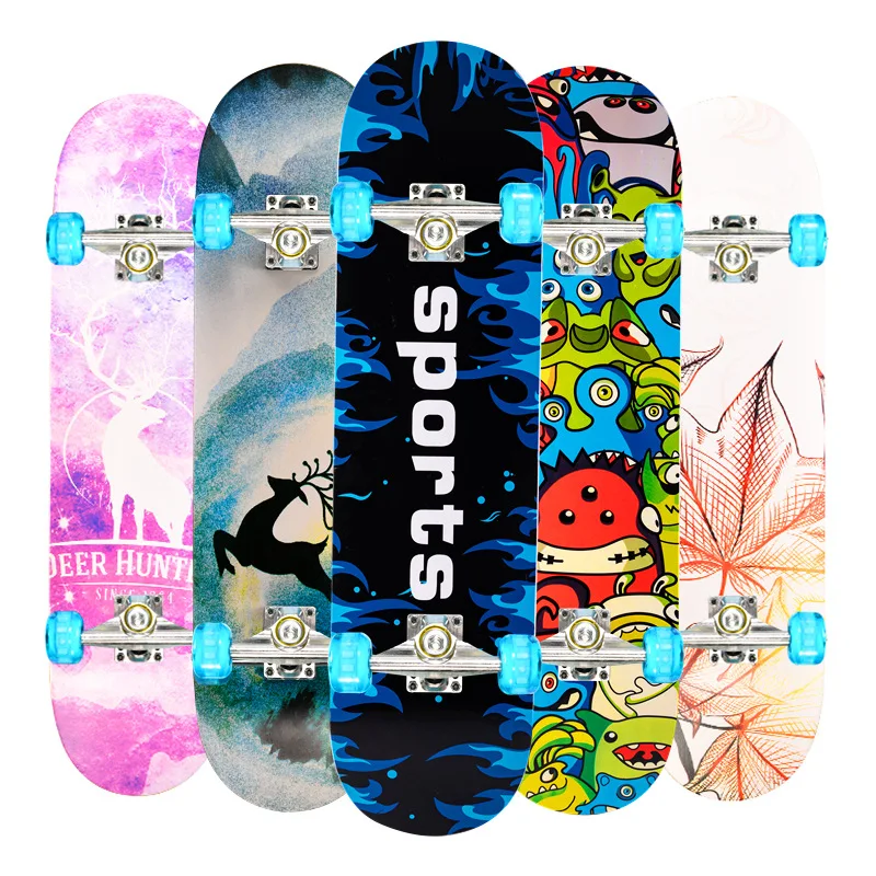 Wholesale Custom Graphic Skateboard Deck 7 Ply 100% Canadian Hard Rock Maple Blank Skate Board Made from Wood