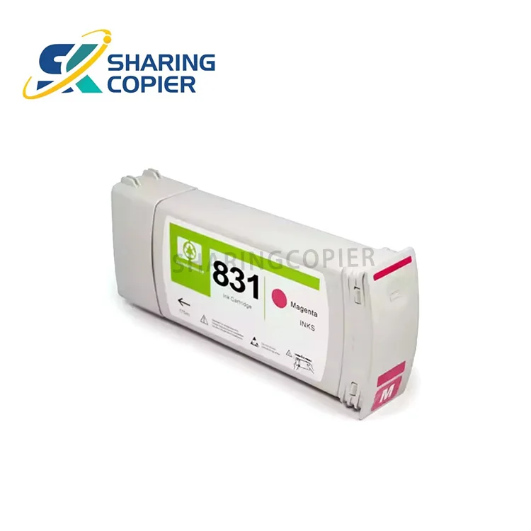 Environmental Friendly Compatible HP831 831 Premium Remanufactured Color Ink Cartridge For HP Latex T110 T310 T330 T360 Printer