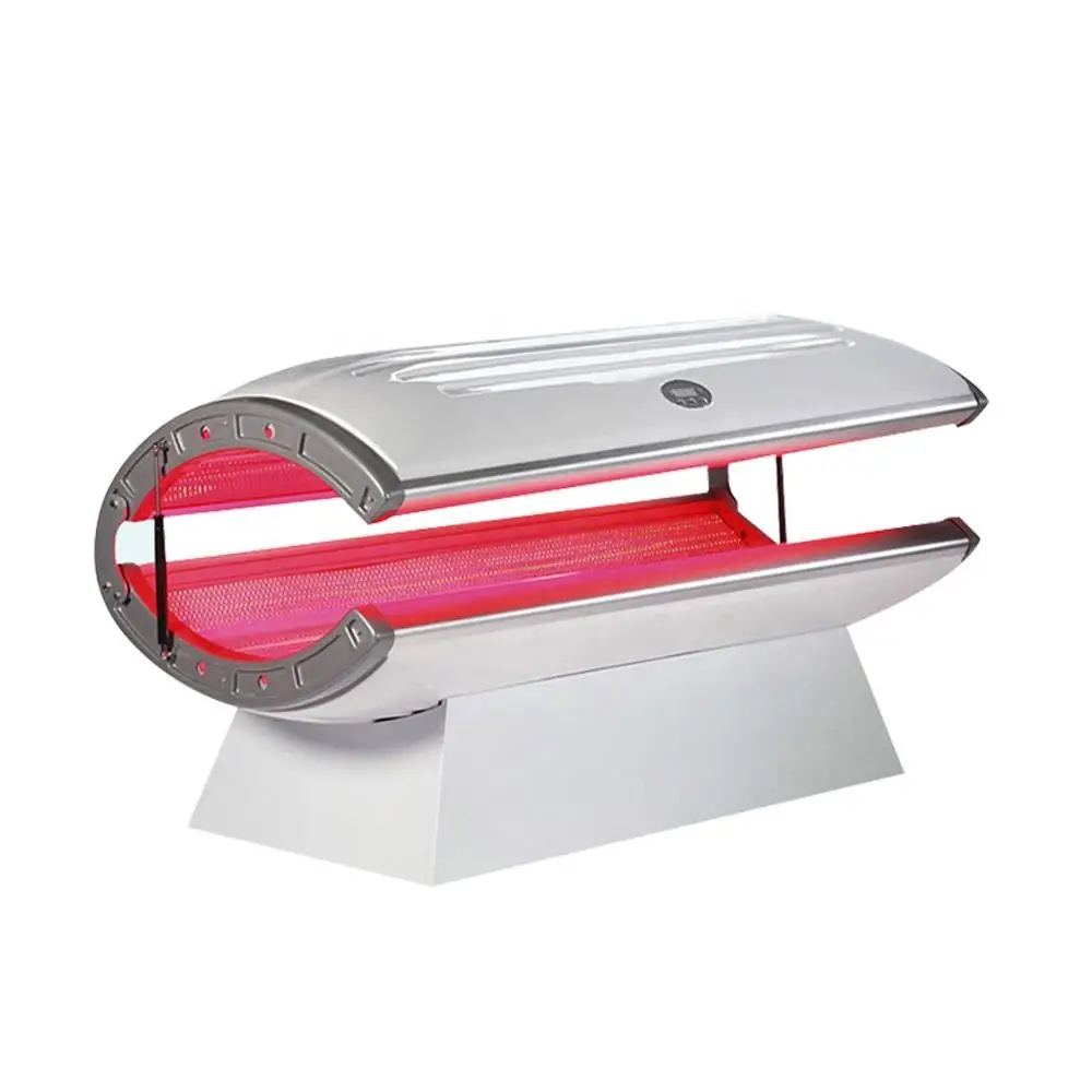 Spa capsule collagen bed for improves skin tone reduces wrinkles fine lines New red LED light beauty machine therapy bed