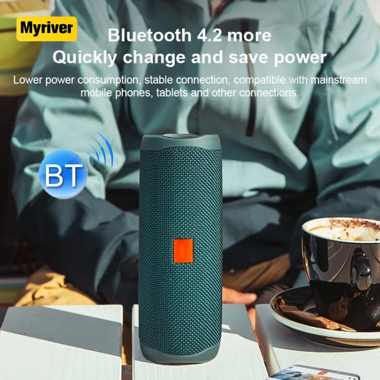 Myriver Hot Selling Bt Speaker Brilliant Quality Sound Double Horn Multifunction Hifi Mini Portable Wireless Speaker