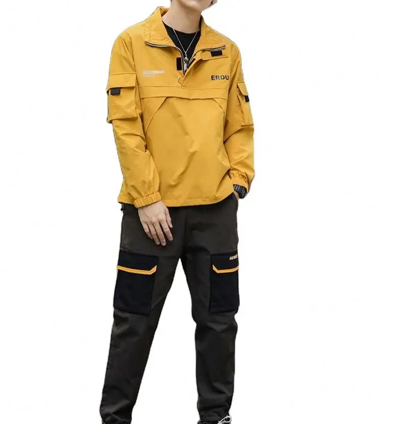 2020 осень и зима новейший стиль свободная куртка для отдыха мужская Анорак ветровка для мужчин