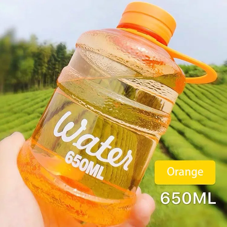 Kofei 650ml Mineral Water Bottle,Mini Bottle Plastic Drink Buckets,Mini Bucket Drink Water Bottle Plastic For Gym Fitness