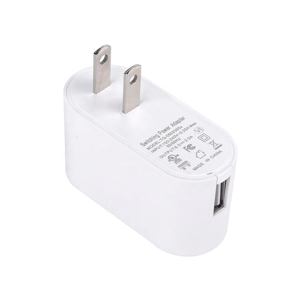 EU US plug 5v 0.5a 1a 2a 2.1a 2.4a 3a cheap single usb charger UL CE RCM RoHS certificate