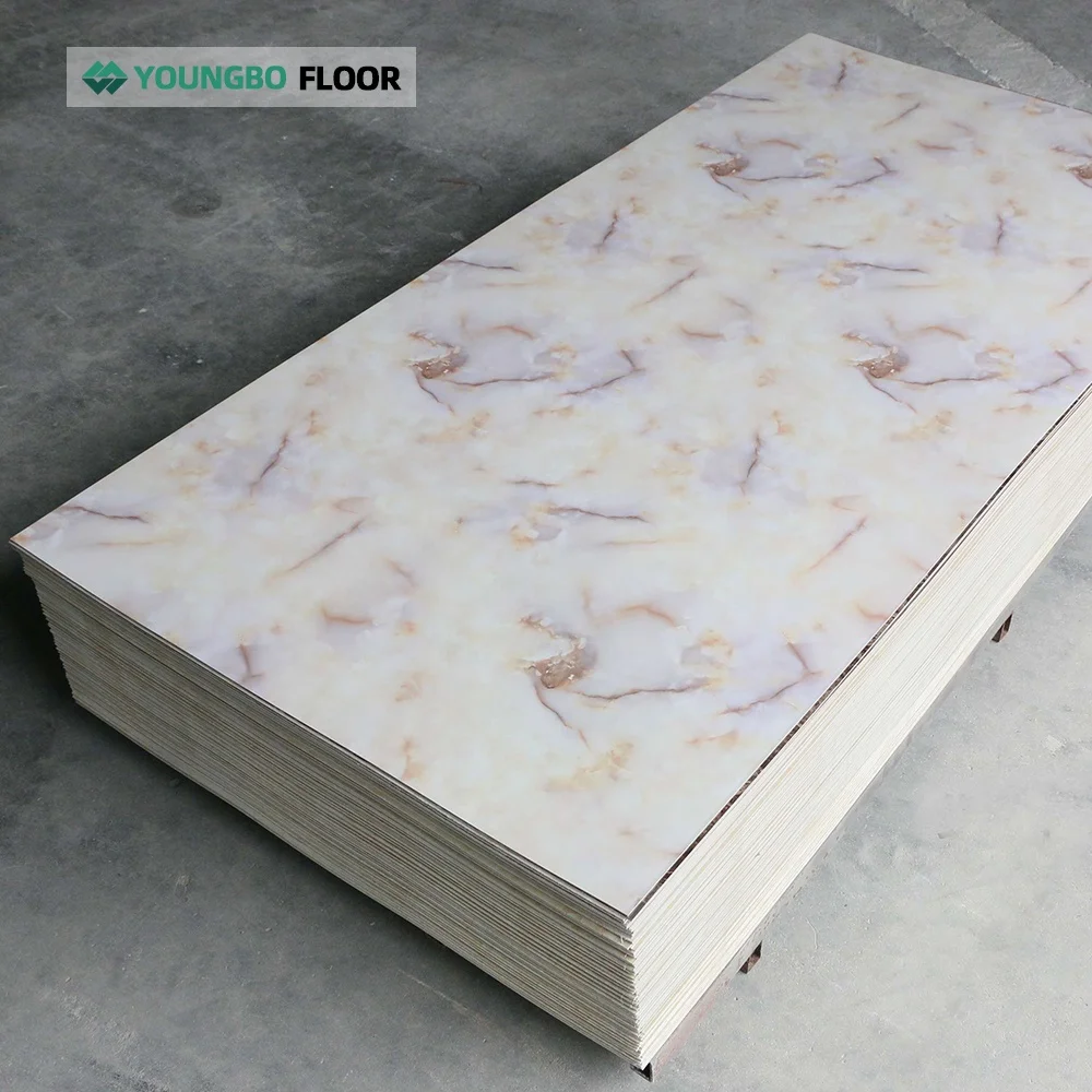 Hot Selling Wall Products Glossy PVC Marble UV Board Sheet Stone Plastic Composite UV Wall Board