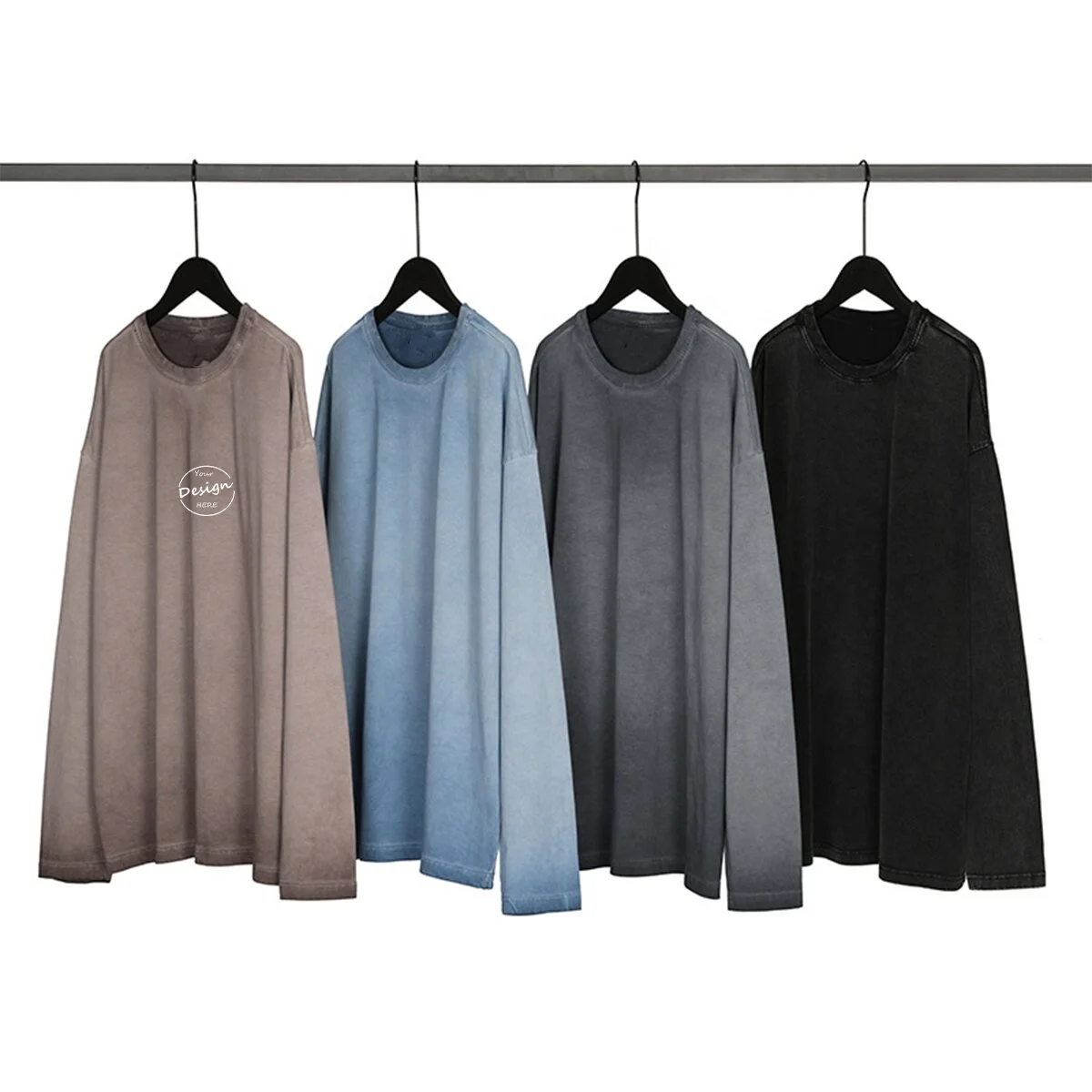 High Quality Silk Screen Printing 100 Cotton Running Sports Casual Gym Wholesale Custom Vintage Streetwear Acid Wash Shirts Men