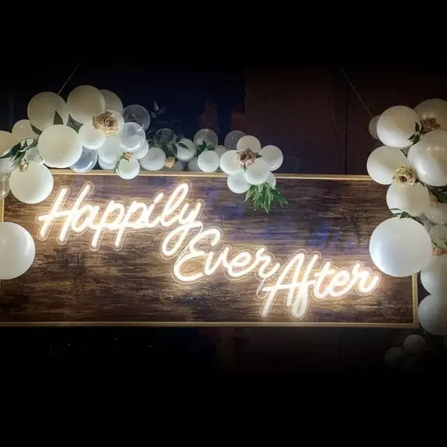 2021 Well Designed and good quality happy birthday neon sign for wedding decoration