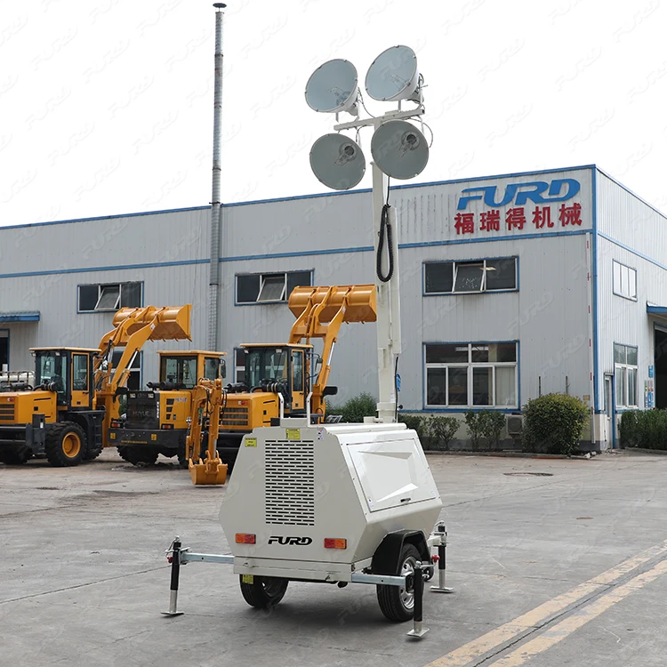 Mast Beacon Trailer Wind Stadium Construct Mobile Diesel Light Towers FZMDTC-1000B