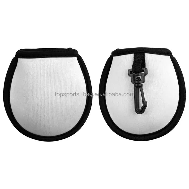 White Blank Sublimation Portable Golf Ball Washer Pocket Neoprene Golf Ball Cleaner Pouch