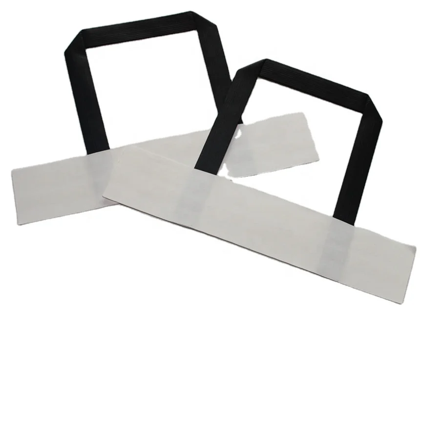 Низкая цена перерабатываемые ручки из плоской бумаги для продуктов или бумажных пакетиков на