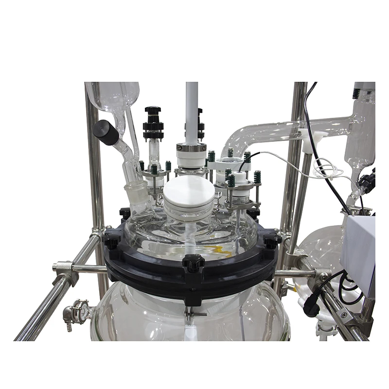 reaction constant velocity filter drain valve vacuum pump glass stopper lab reactor