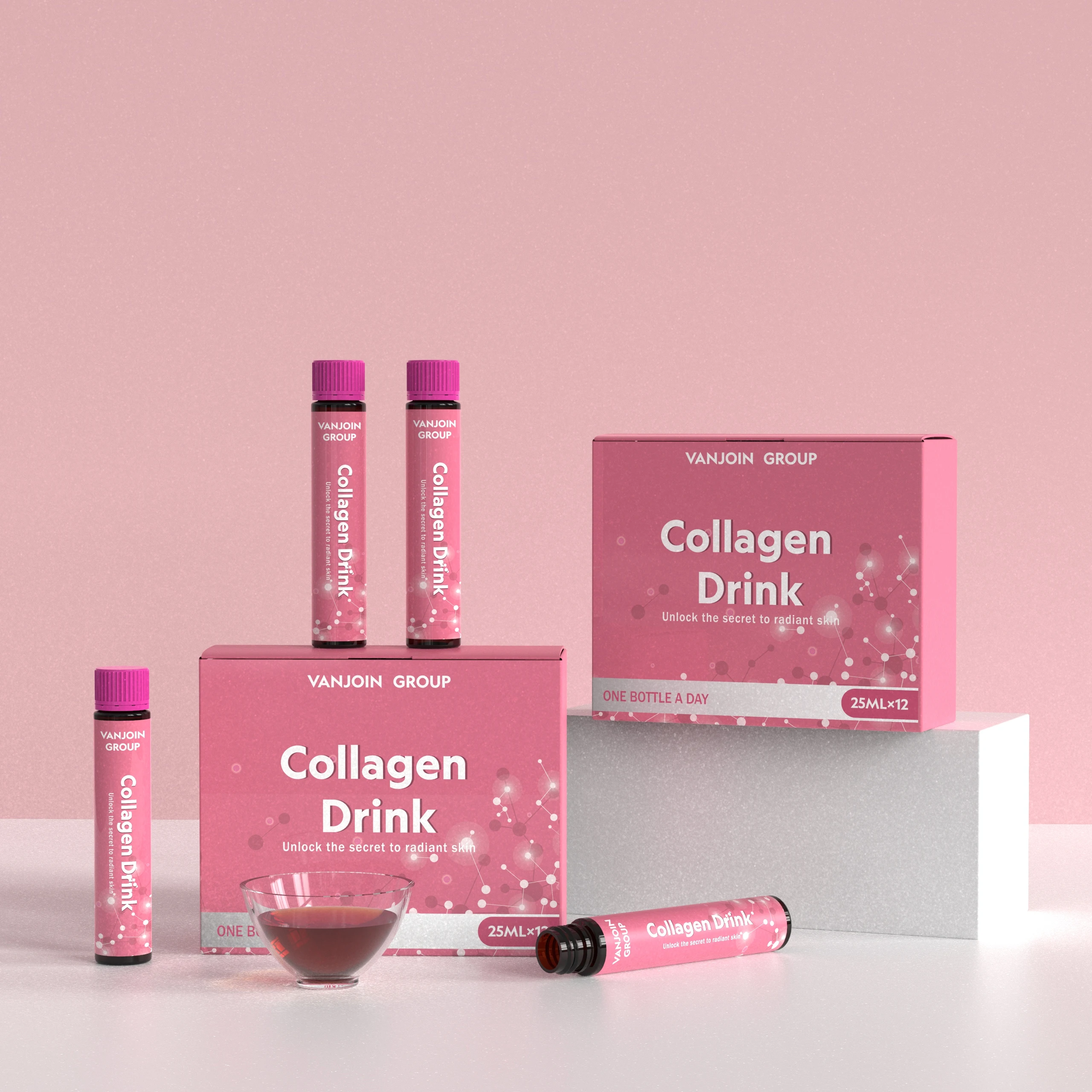 New Products PET Plastic Bottle For Oral Liquid 10ml 15ml 20ml 25ml 30ml For Collagen Liquid Drink Plastic Tube With Plastic Cap
