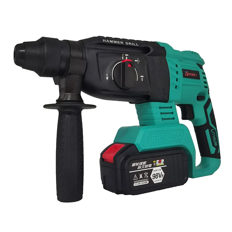 BINLI оптовая продажа высокий крутящий момент Аккумуляторный бесщеточный Электроинструмент 900 Вт 26 мм SDS-PLUS электрический перфоратор