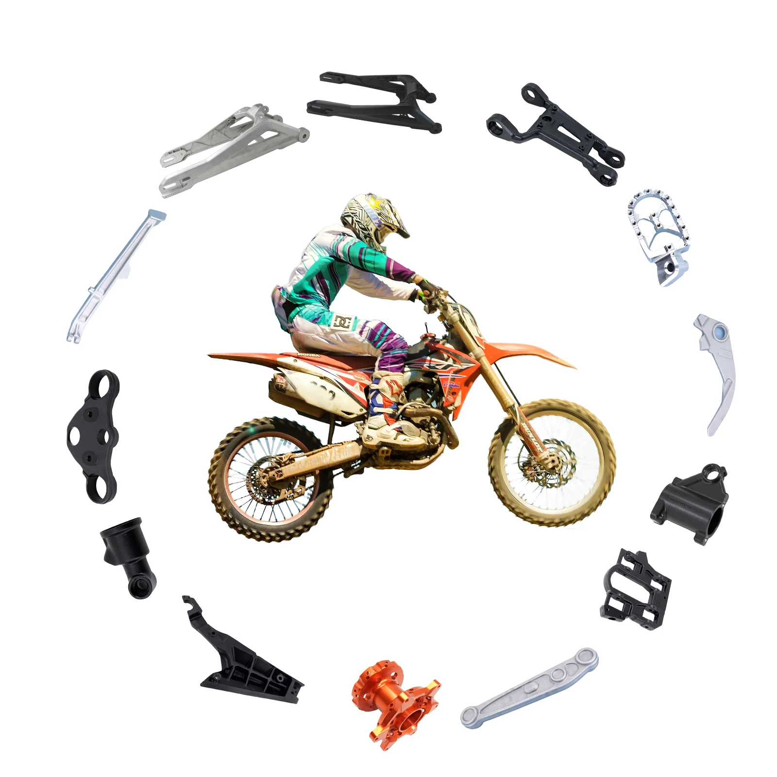 China Supplier Cheap Price Custom motorcycle modification OEM replacement parts Auto Motorcycle Spare Parts & Accessories