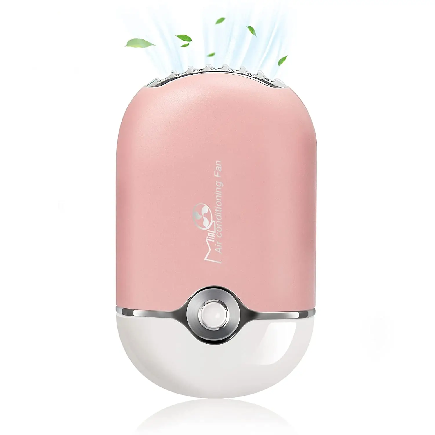Amazon hot selling hand held mini fan lanyard light battery portable lash drying fans