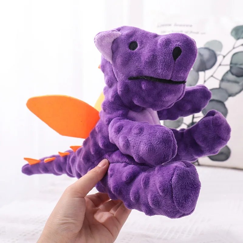 Premium Quality Pets Play Toy Interactive Simulated Squeaky Sound Dinosaur Pig Flying Dragon Funny Plush Cuddly Toy Dog