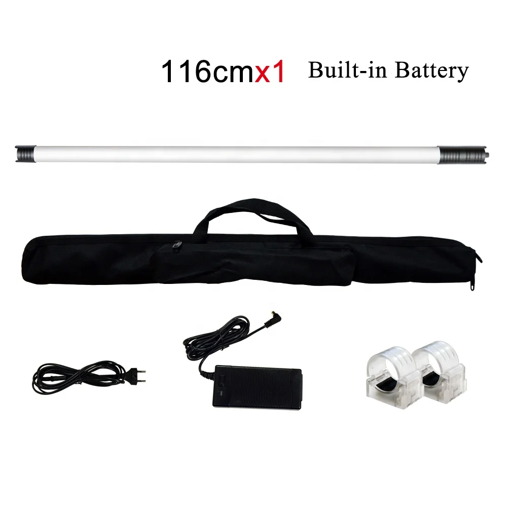 led strip light tube 120cm outdoor rechargeable photo lamp dmx video studio photographic lighting for film