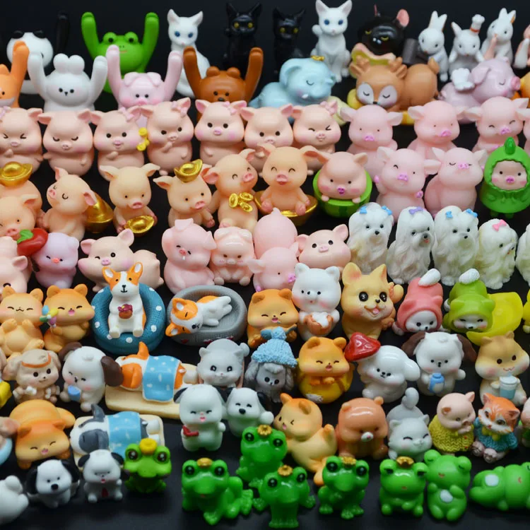 3D миниатюрные игрушки Ремесленная фигурка животных маленькая мини-бомба из смолы микро Сад Маленький скульптурный объект для Манг Дай сумка слепых