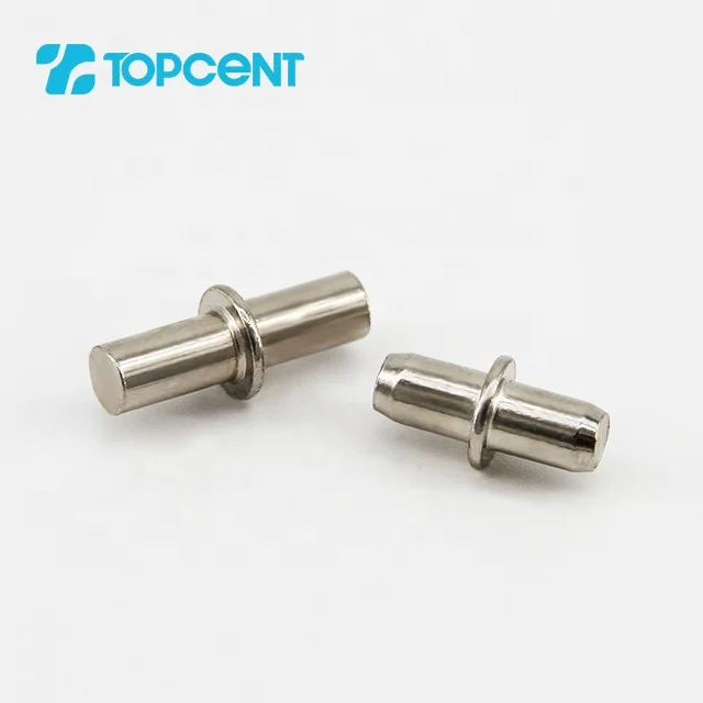 TOPCENT 5mm 6mm Furniture Metal Cabinet Cupboard Invisible Hidden Shelf Support Pins for Furniture Hardware