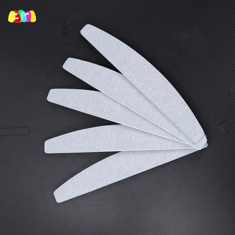 Factory Wholesale High Quality Professional Custom Logo  Zebra Half Moon Nail File