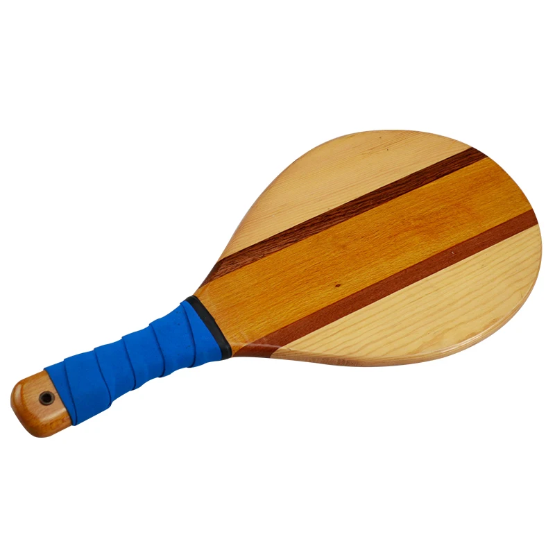 Wooden  Maui Beachball Beach Paddle Ball Racket Set of 2