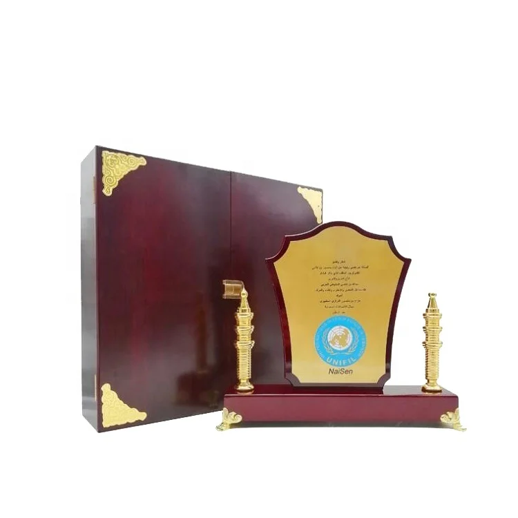 Business Gift Usage Low Price Wood  Plaque  Box