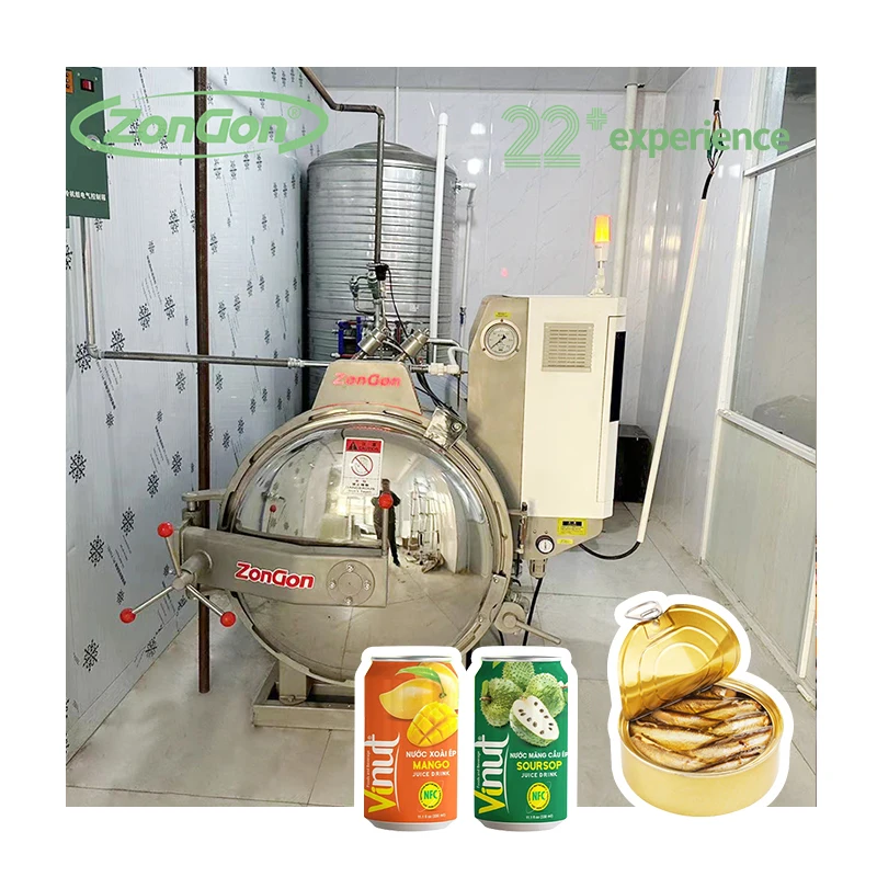 Steam Canned Small mini retorts machine for sardines canning autoclave food sterilizer sale