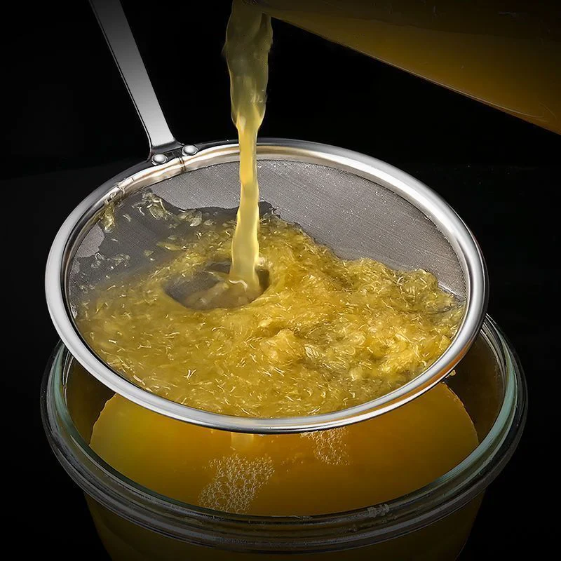 Sale Stainless Steel Fine Mesh Strainers Set For Kitchen Colander Sieve Sifters With Long Handle For Tea Coffee Powder Fry