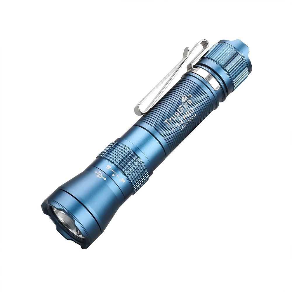 TrustFire L2 Pro Tactical Flashlight Portable Waterproof Rechargeable USB Aluminum Pocket 14500 LED Flash Light