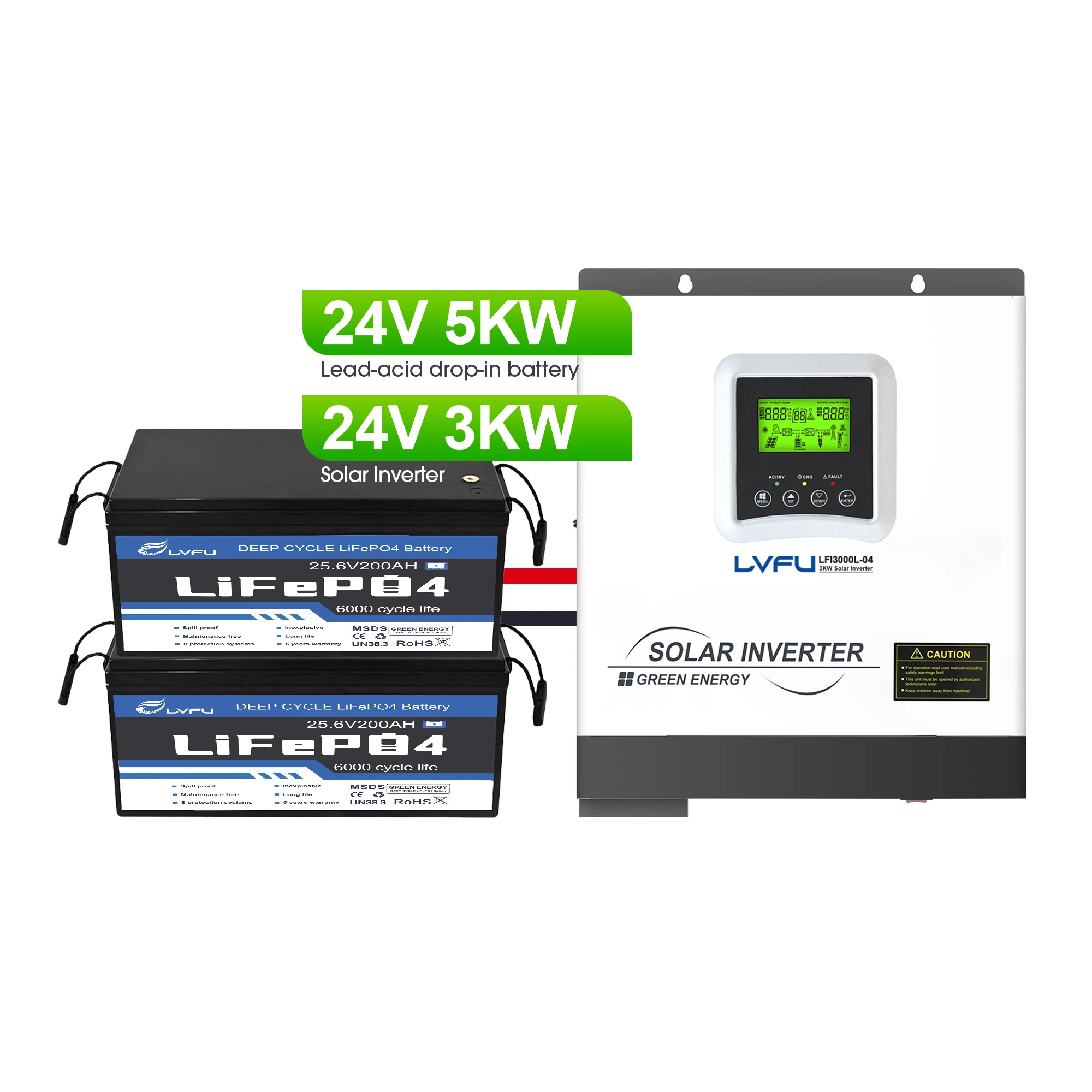 Lifepo4 battery 24v 100ah Lithium Iron Battery Pack  25.6V 100 Ah 200ah Lifepo4 Battery Long Cycle Life For boat