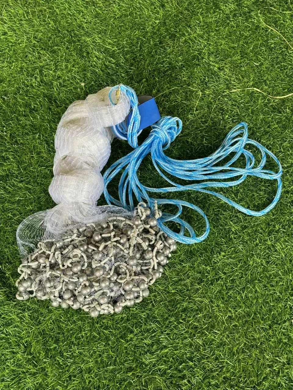 Hot sale 5ft-12ft American plumb sinker cast net, weighted galvanized hand throw fishing net monofilament nylon casting net