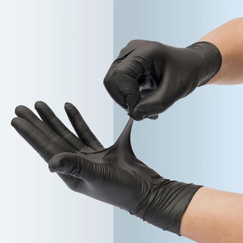 Hot Sale Black Nitrile Glovees OEM Service Black Nitrile Glovees Disposable Guantes Nitrilo Negro