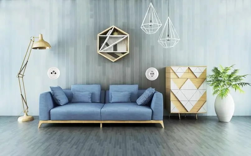 IP 20 Ceramic Retro Socket EU Standard Electrical Wall Socket Germany Schuko Electric Socket with Child Proof for German, Turkey