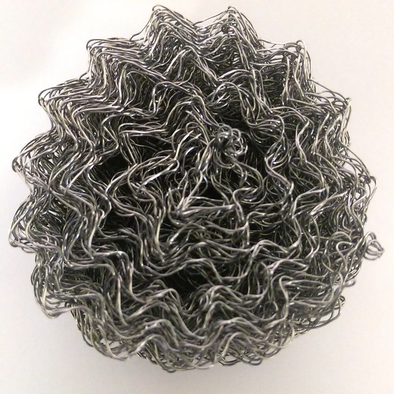 stainless steel filter knitted wire mesh for Gas-liquid filter