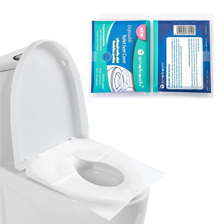 
Good quality flushable disposable biodegradable toilet tissue seat covers 