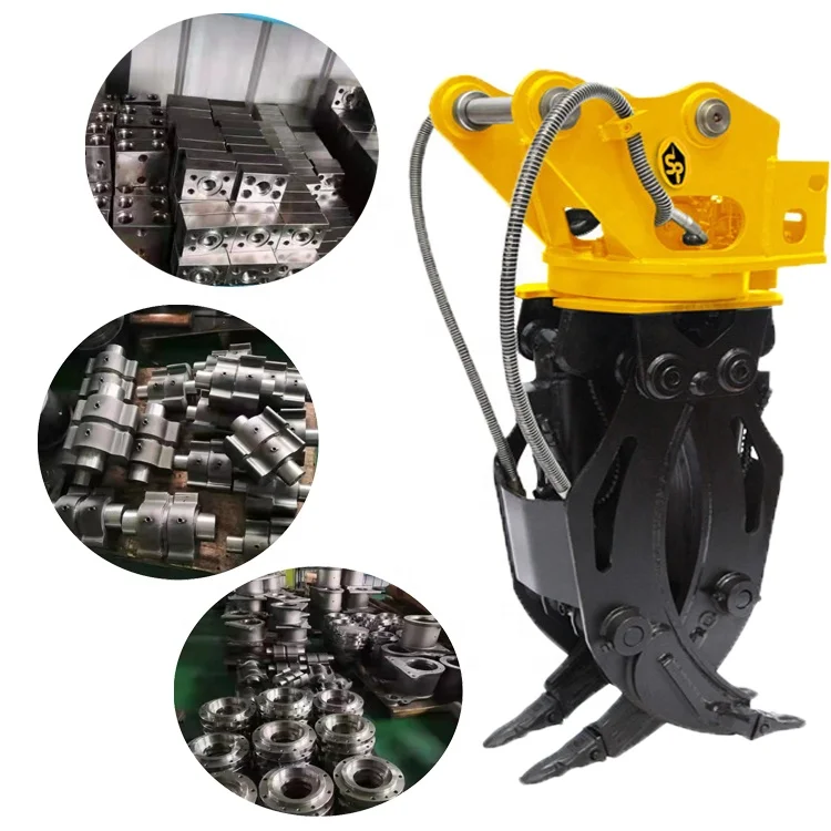 Лесной грейфер экскаватора гидравлический