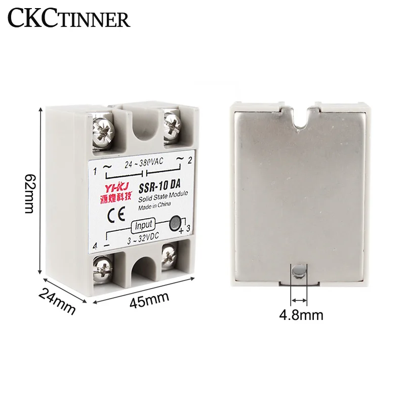SSR-10DA/25DA/40DA Output DC To AC   High Quality  Single Phase Solid State Relay
