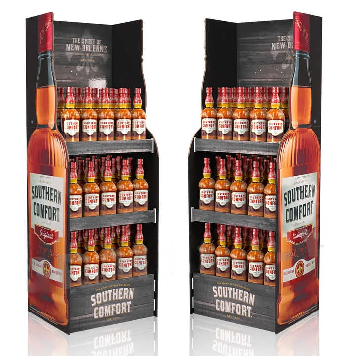 Manufacturer Factory Sale Cardboard Material Supermarket Store Shop Wine Bottle Snack Display Racks