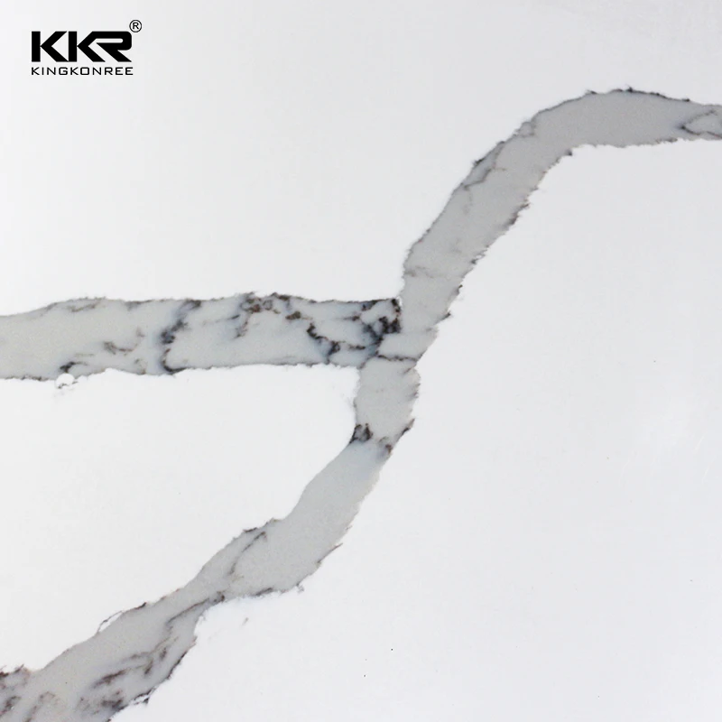Artificial quartz stone white quartz slab stone for kitchen countertop