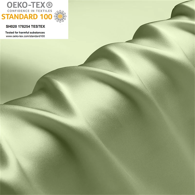  OEKO-TEX100 Роскошная 100% Шелковая однотонная шелковая