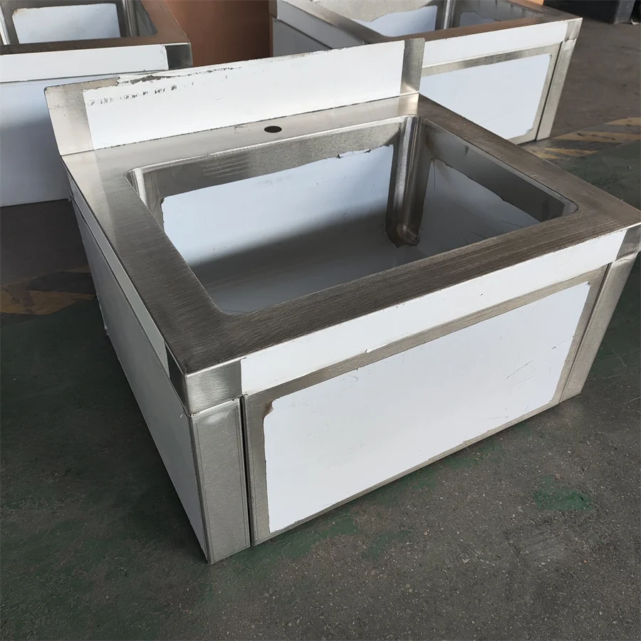 Customized Knee Operated Hand Washing Sink Basin 304 Stainless Steel Hospital Wall Mounted Small Hand Sink