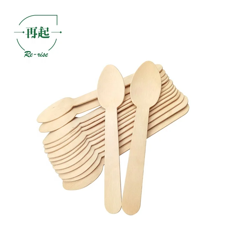PRICE NEGOTIABLE 14cm or 140mm Eco-friendly Disposable Biodegradable Birch Wood Wooden Cutlery