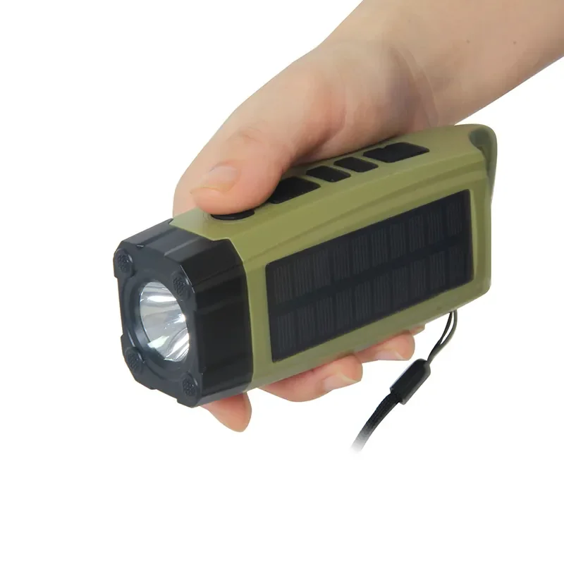 Emergency AM FM Solar LED Light and Radio Short Wave Solar Powered Phone Charger Radios Power Led Warning Light