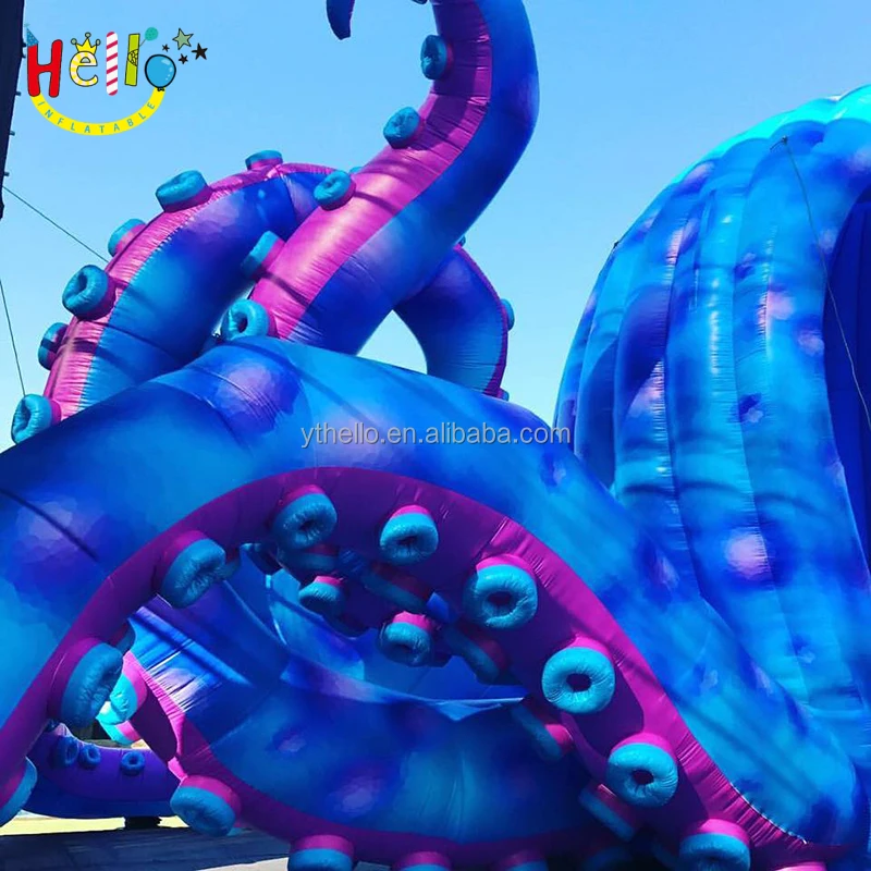 Advertising equipment event decor inflatable ocean theme cartoon octopus model inflatable dj octopus for sale