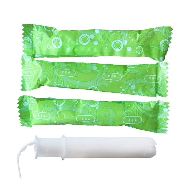 Одноразовые Органические Хлопковые Тампоны OEM с пластиковым аппликатором, органические тампоны