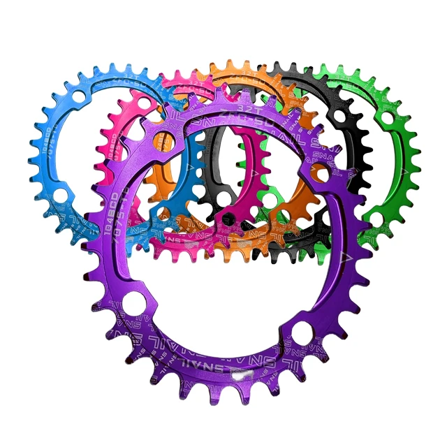 Mtb Oval Chain Ring 104bcd Narrow Shaped Sprocket Wide Bicycle Gear Crankset Parts For 32-42t Mountain Bike Crank